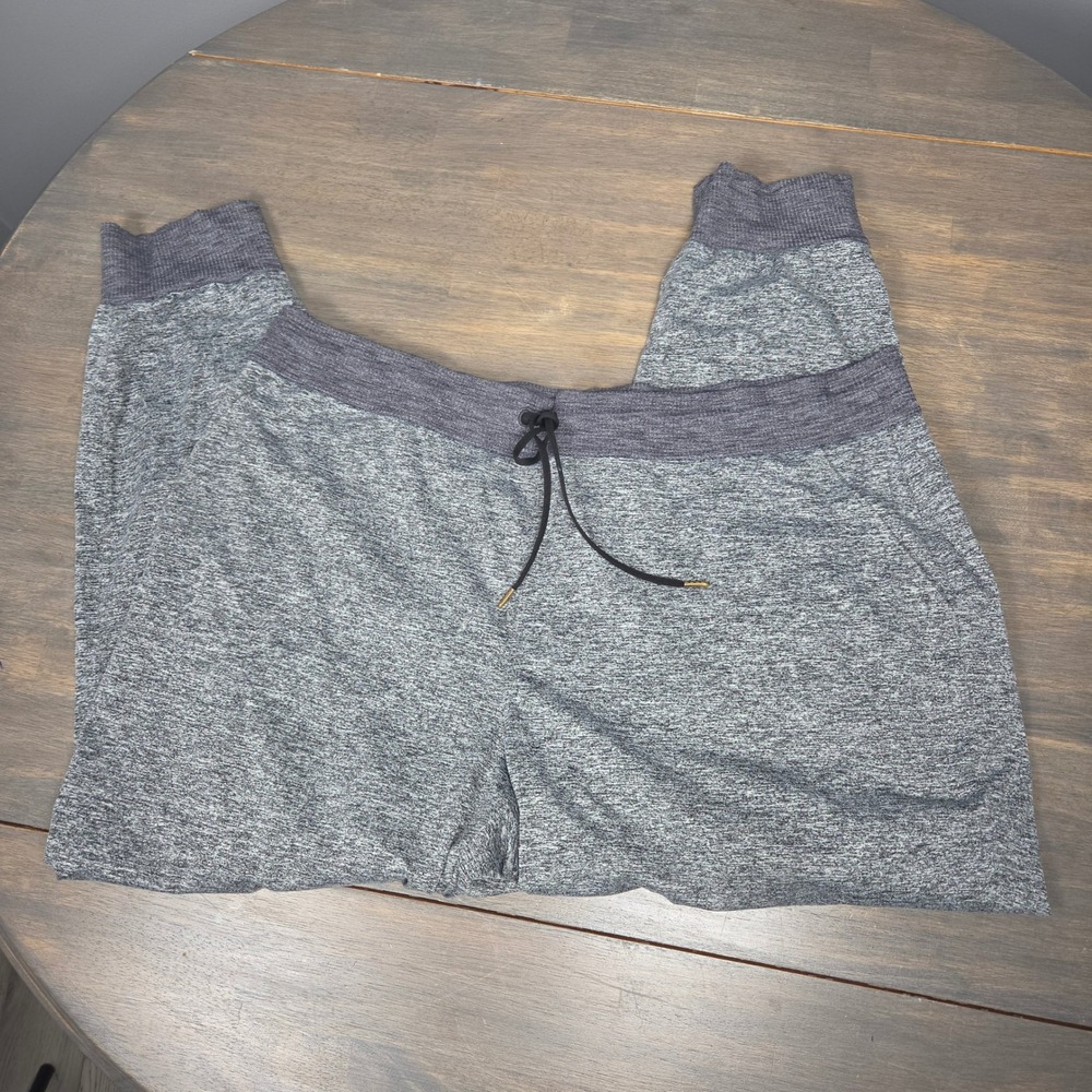 Athleta Womens 1X Flux Jogger 2.0 Stretch Drawstring Cuffed Pants Heather Gray